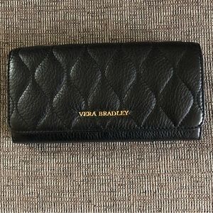 Vera Bradley “Audrey” Quilted Genuine  Leather Wallet